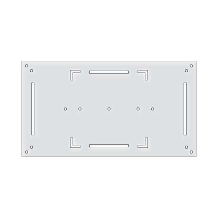 12" by 24" Layout Acrylic Router Template