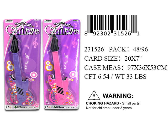 20X7"GIRLS PINK/PURPLE PLAY GUITAR