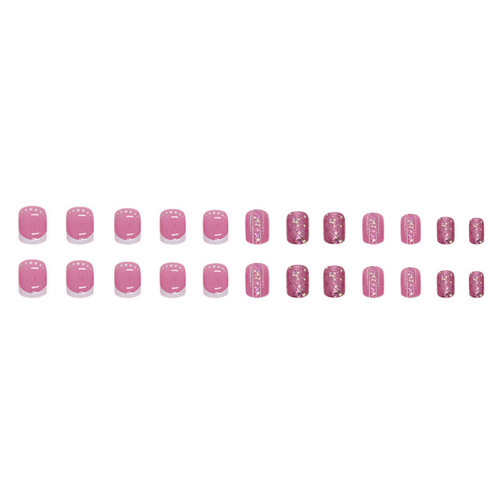 24pcs/Set Press On Nails W597