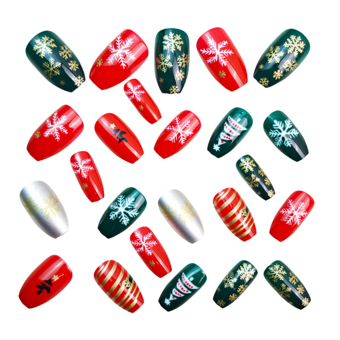 24pcs/Set Press On Nails Y1269