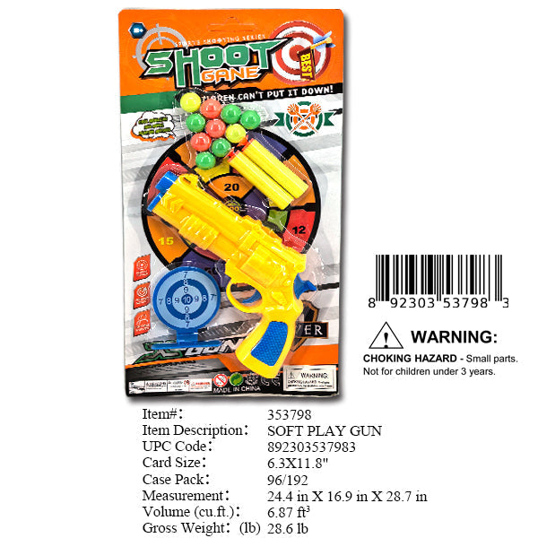 6.3X11.8"SOFT DART & BALL GUN SET