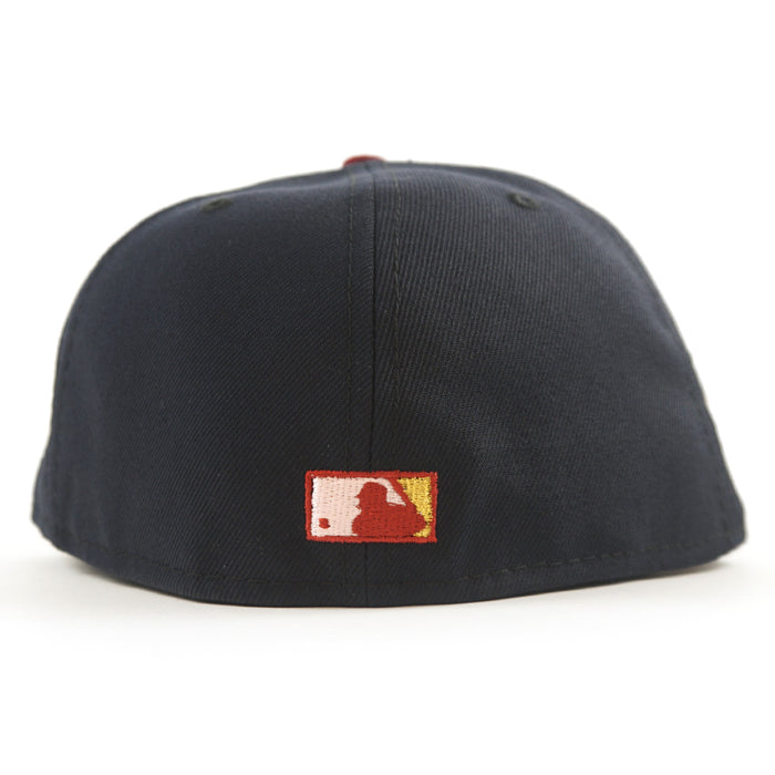 Arizona Diamondbacks 2001 World Series New Era 59Fifty Fitted Hat (GITD Navy Cardinal Camel Under Brim)