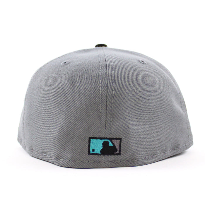 Atlanta Braves 2017 Inaugural Season New Era 59Fifty Fitted Hat (Graphite Gray Turquoise Under Brim)