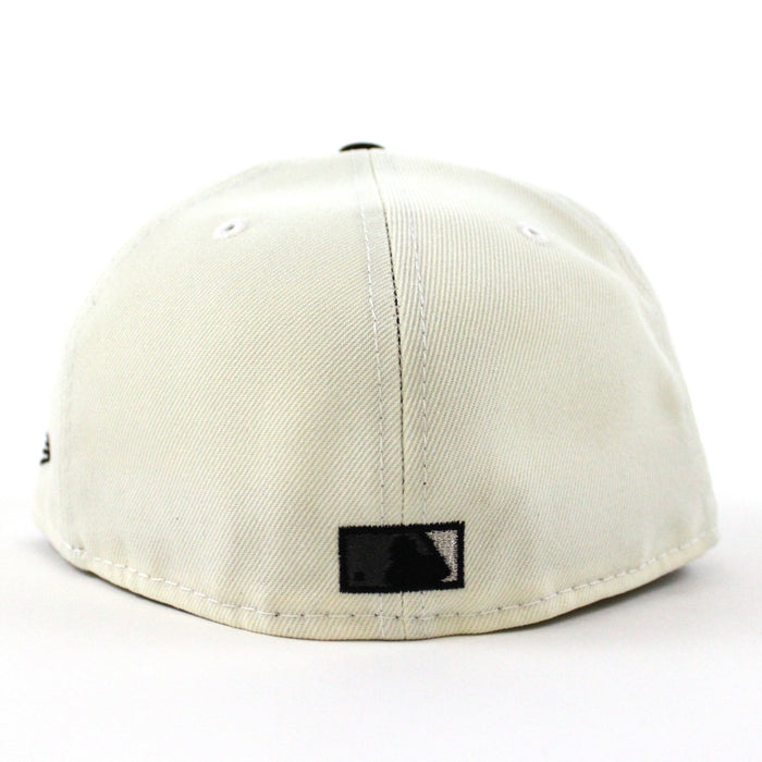 Atlanta Braves Inaugural Season 2017 New Era 59Fifty Fitted Hat (Chrome White Black Gray Under Brim)
