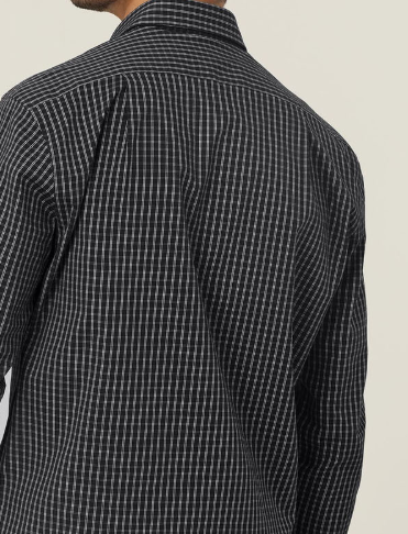 Avignon Window Check Stretch Long Sleeve Shirt | CATJDE