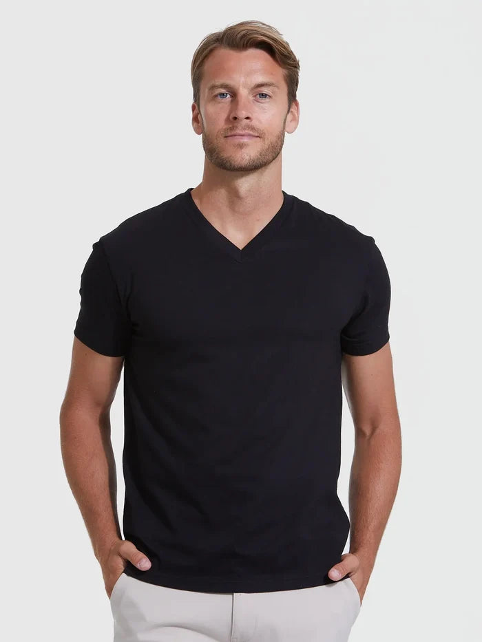 Black V-Neck T-Shirt True Classic