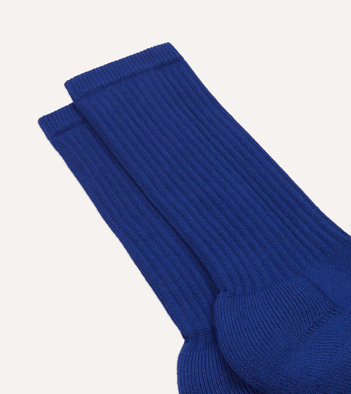 Blue Cotton Sports Socks