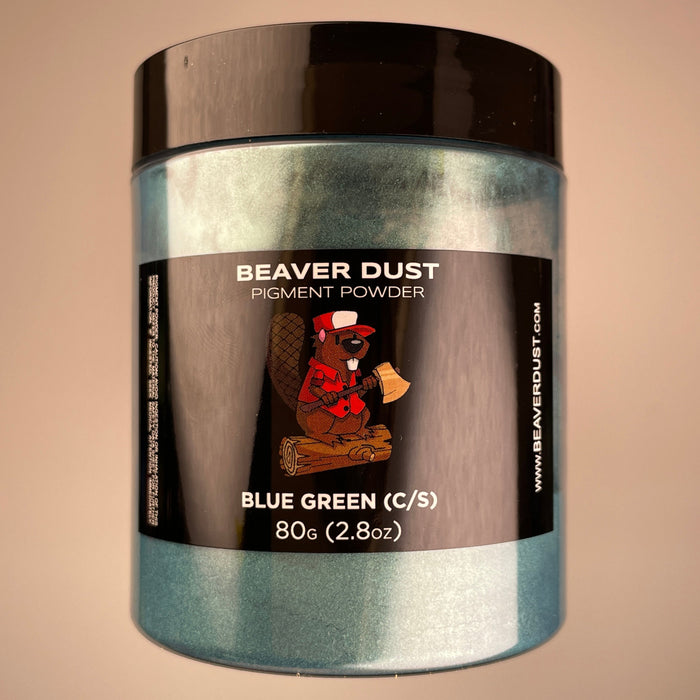 Blue Green (Color Shift) Beaver Dust Mica Pigments