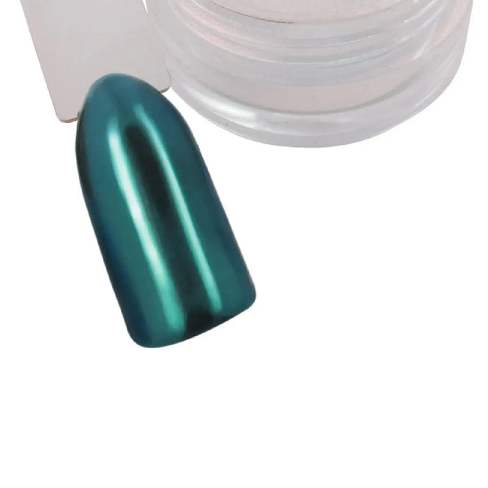 Blue Topaz Chrome Pigment Powder Naio Nails