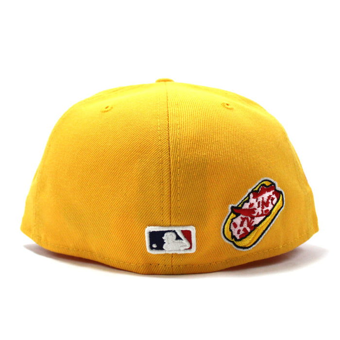 Boston Red Sox 8 World Series Champions New Era 59Fifty Fitted Hat (Glow in the Dark Logo Yellow Pink Under Brim)