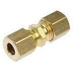 Brass Brake Line Compresion Unions for 3/8 " Tubing 4 pack