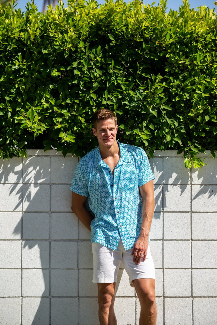 Button Front Mod Shirt - Sunmor Blue - Destination PSP