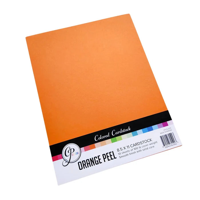 Catherine Pooler - Cardstock: Orange Peel 8.5" x 11". Includes 10 sheets. Available at Embellish Away located in Bowmanville Ontario Canada
