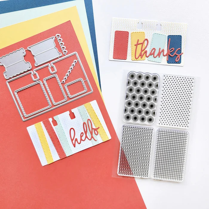 Catherine Pooler - Stamp Set - More Textiles. Available at Embellish Away located in Bowmanville Ontario Canada. Example by brand ambassador.