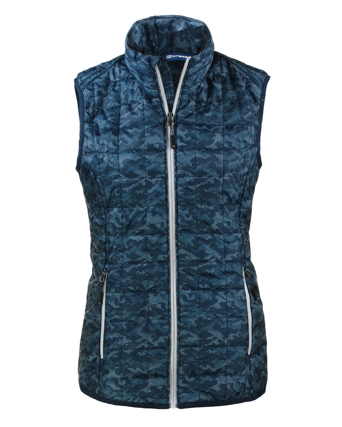 Cutter & Buck Rainier PrimaLoft Women's Eco Insulated Full Zip Printed Puffer Vest