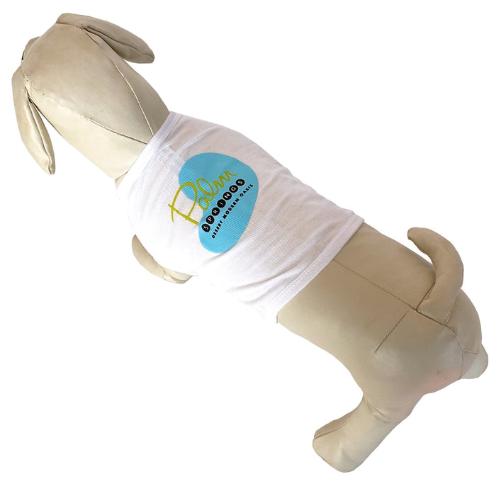Dog T - Palm Springs Pool Design T-shirt - White - Destination PSP