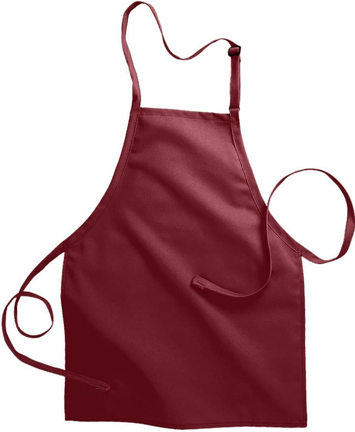 no-logo Edwards No Pocket Bib Apron-APRONS-Edwards-Wine-1 Size-Thread Logic