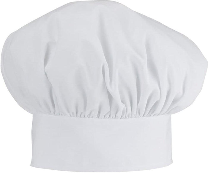 no-logo Edwards Poplin Chef Hat-CHEFS WEAR-Edwards-White-1 Size-Thread Logic