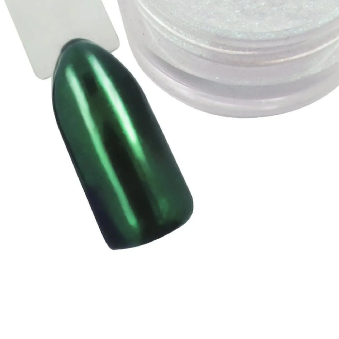Emerald Chrome Pigment Powder Naio Nails