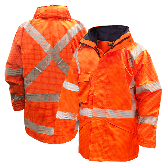 Fire Rated Antistatic TTMC Essentials Full Orange Waterproof Jacket DN | 801069