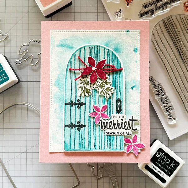 Gina K. Designs - Stamp & Die Set - Secret Garden. set by Lisa Hetrick. Available at Embellish Away located in Bowmanville Ontario Canada. Example by Brand Ambassador.