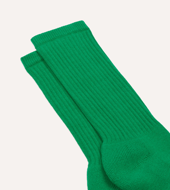 Green Cotton Sports Socks