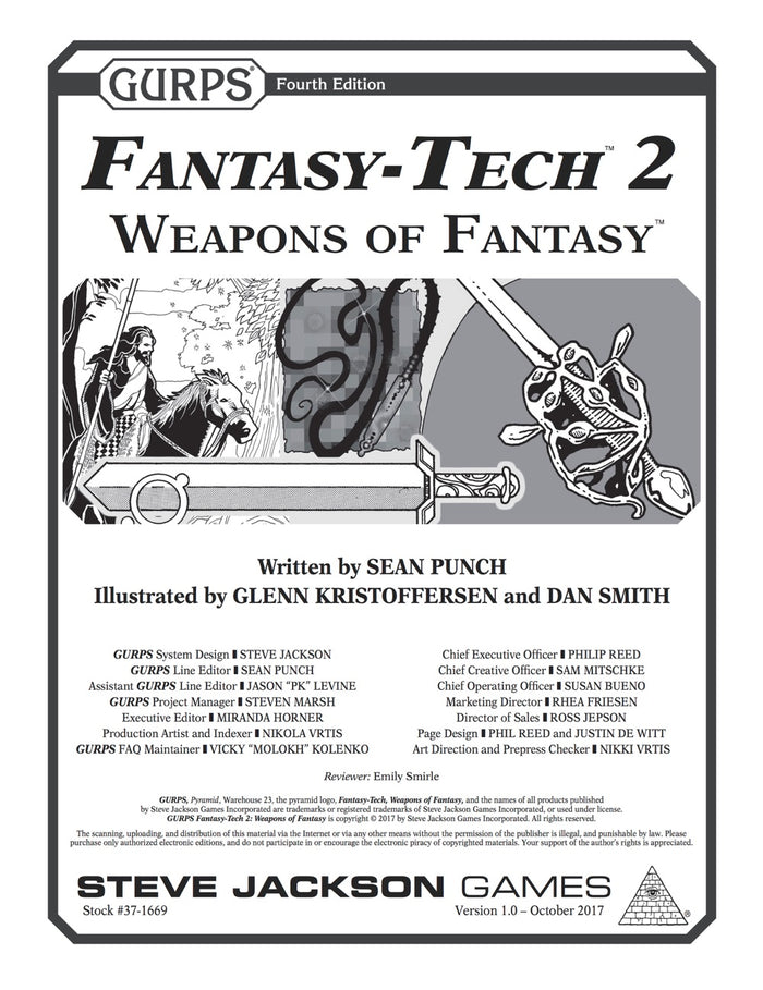 GURPS Fantasy-Tech 2: Weapons of Fantasy