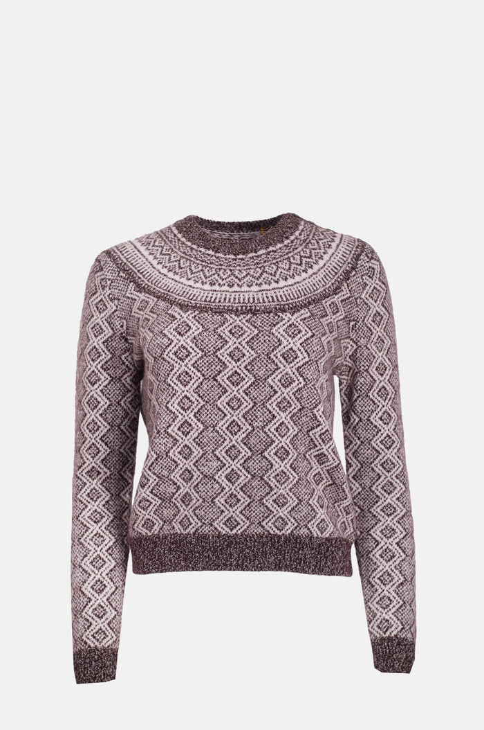 Jumper1234 Jacquard Yoke Crew Hickory Angel.