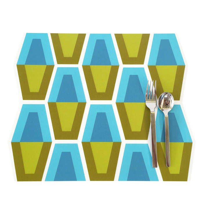 Lava Lamp Placemat - Blue and Green - Destination PSP