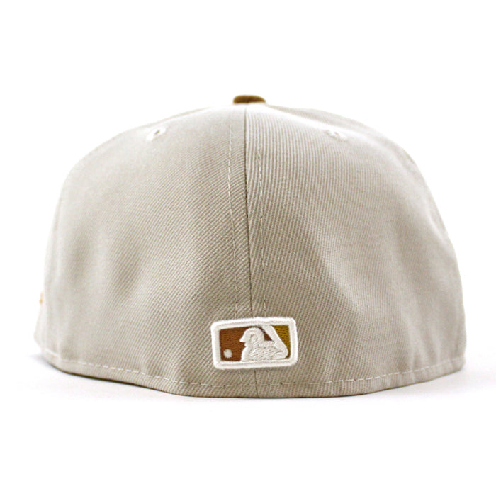 Los Angeles Dodgers 2022 5950 CORD VISOR New Era Fitted Hat (Corduroy Green Under Brim)