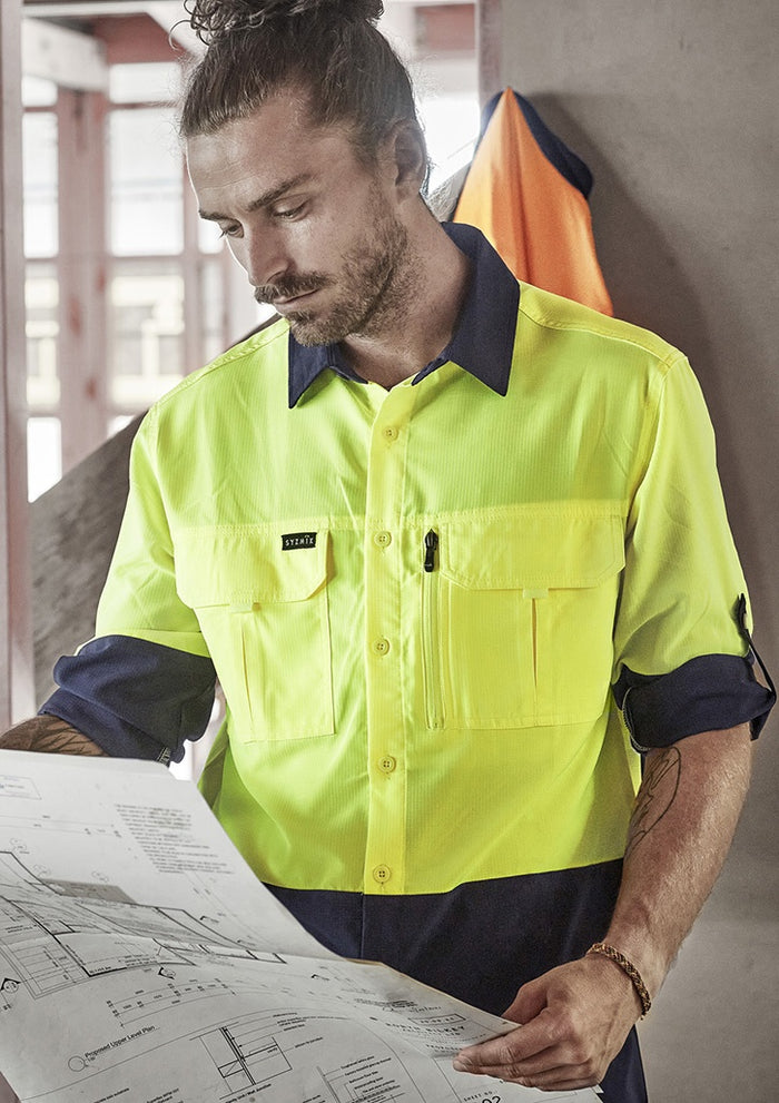 Mens Hi Vis Outdoor L/S Shirt | ZW468