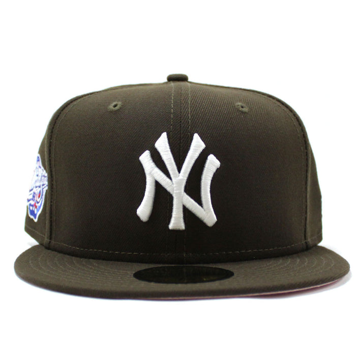 New York Yankees 1998 World Series 59Fifty New Era Fitted Hat (Brown Pink Under Brim)