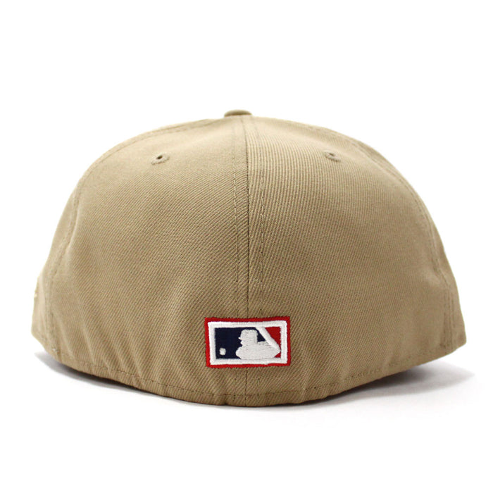 New York Yankees 1999 World Series New Era 59Fifty Fitted Hat (Camel Red Under Brim)