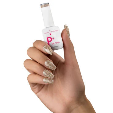 P+ Champagne, Glitter Gel Polish 10 ml