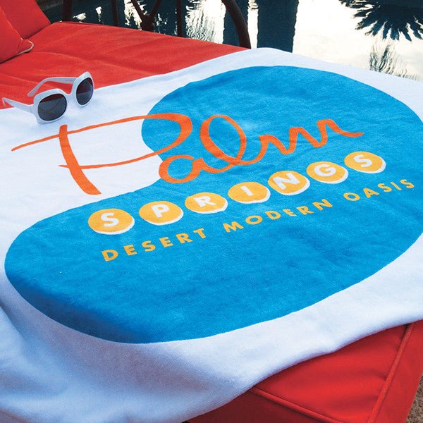 Palm Springs Pool Towel - Pool Design White - Destination PSP