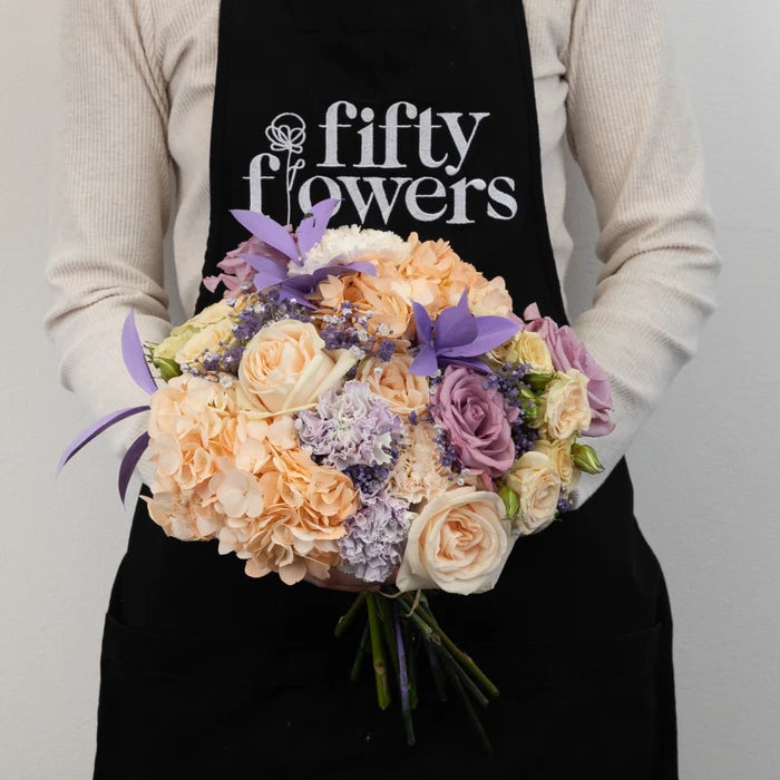 Pastels With Pizzazz Diy Flower Kit Apron - Image