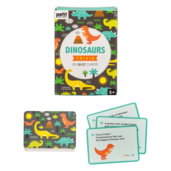 Petit Collage Trivia Cards - Dinosaur