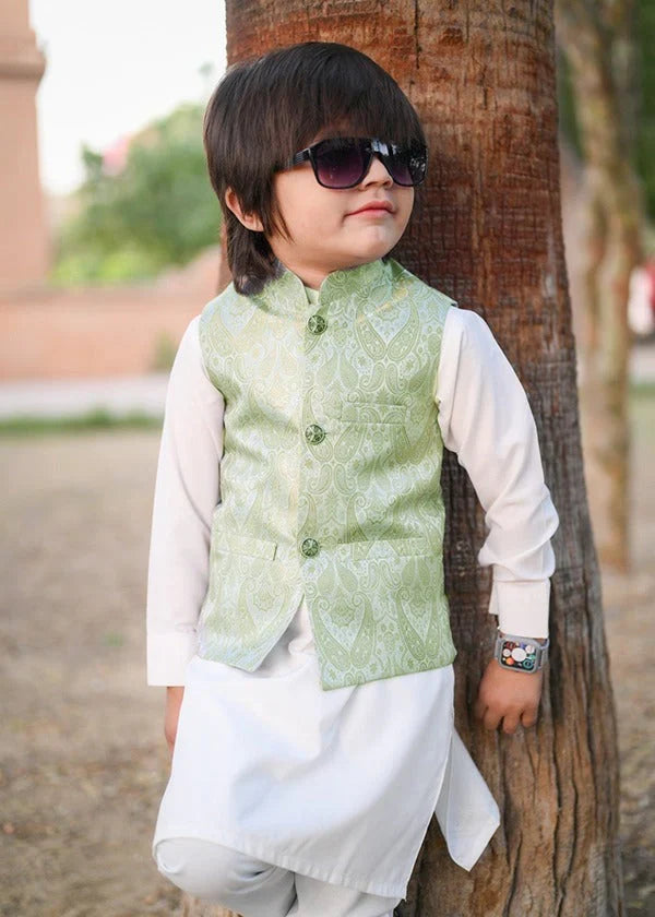 Pistachio Waistcoat Suit EW54