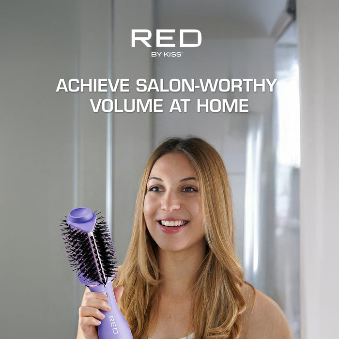 Red 2 In 1 Interchangeable Hot Air Brush