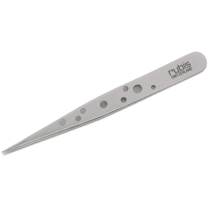 Rubis Switzerland Swiss Tweeze Pointed Tip Tweezer Stainless Steel 1K011