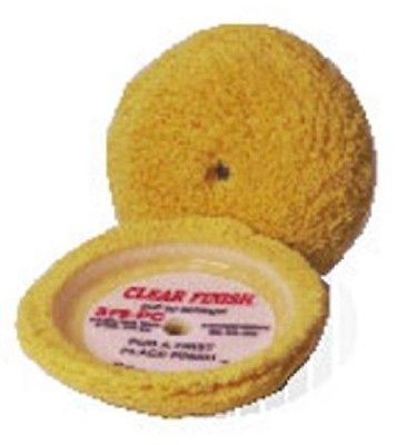 Schlegel Buffing Pad Wool 8" Diameter Clear Finishing Pad Hook and Loop Ea 375PC