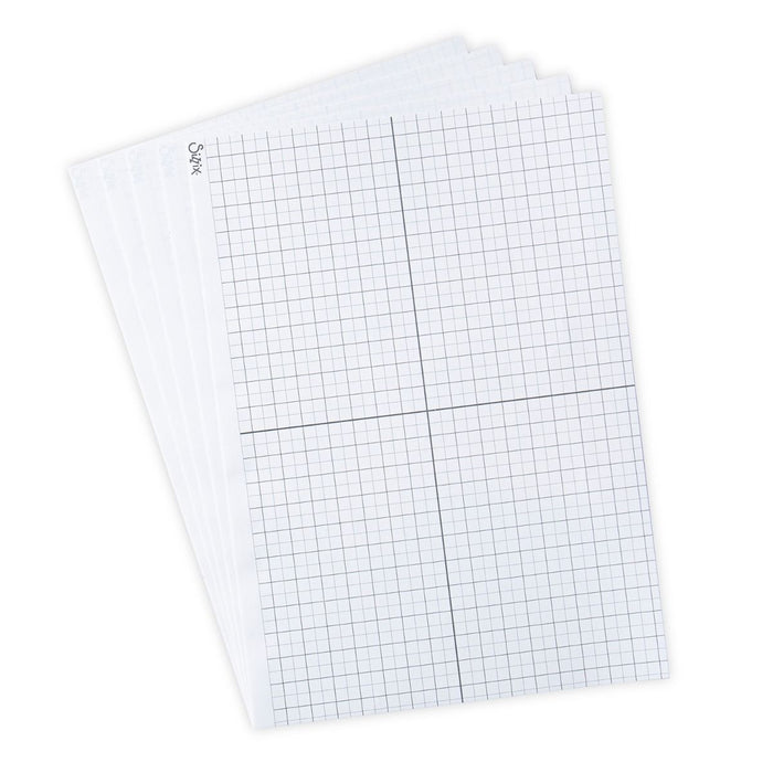 Sizzix - Accessory - Sticky Grid Sheets 8.25"X11.75" 5/Pkg. 11 x 8 1/2, the Sizzix Sticky Grid Sheet Sheets are sized perfectly to hold Thinlits and Framelits dies firmly in place. Available at Embellish Away located in Bowmanville Ontario Canada.