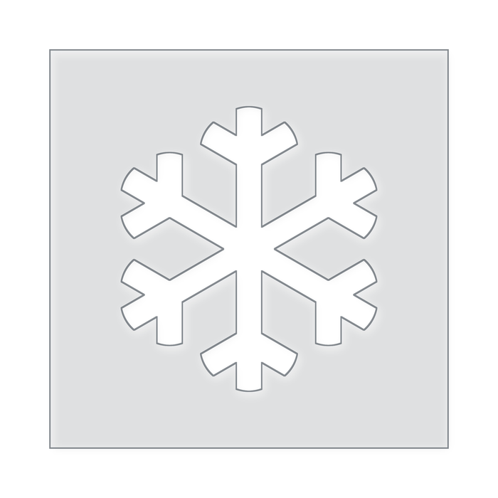Snowflake #1 Acrylic Router Template