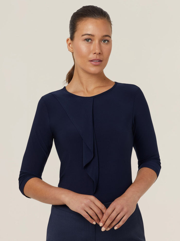 Soft Jersey 3/4 Round Neck T-Top | CATU9Q