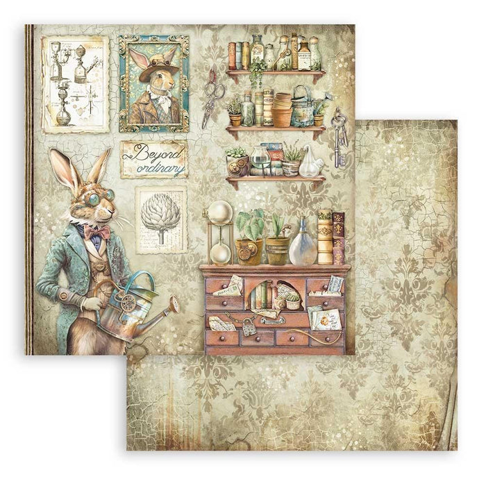 Stamperia - Double-Sided Paper Pad 8"X8" - 10/Pkg - Alterego. Create cards, scrapbooks, etc. Available at Embellish Away located in Bowmanville Ontario Canada.