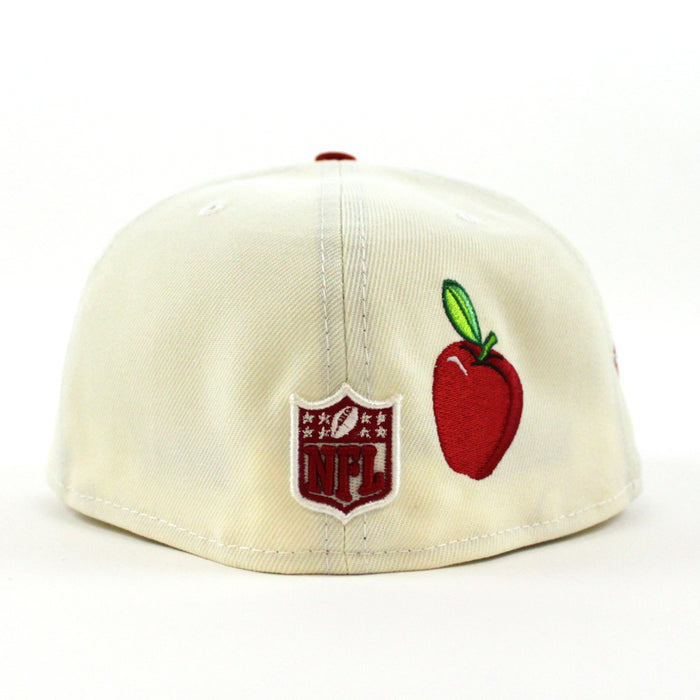 STATUE OF LIBERTY NEW YORK GIANTS 75TH ANNIVERSARY 59Fifty New Era Fitted Hat (Chrome White Red Pink Under Brim)