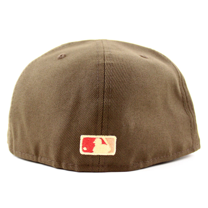 Texas Rangers 2020 INAUGURAL SEASON New Era 59Fifty Fitted Hat (BROWN PEANUT PINOT RED Under Brim)