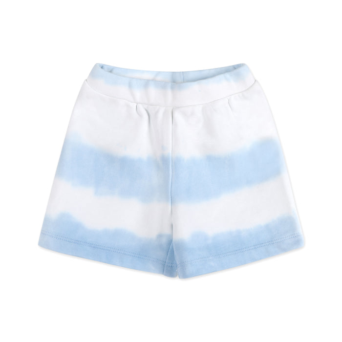 Blue Breeze Tie Dye Cozy Baby Shorts (Organic Jersey)