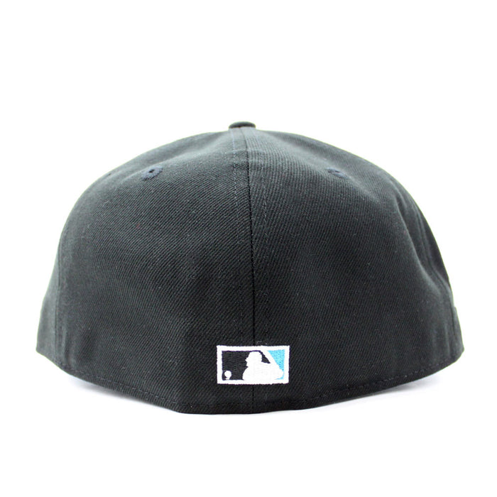 Toronto Blue Jays 10th Anniversary New Era 59Fifty Fitted Hat (Glow in the Dark Black Teal Under Brim)