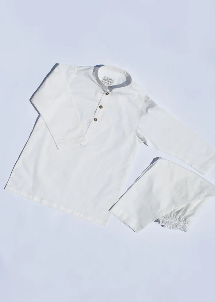 White Kurta Trouser